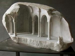 نما رومی کلاسیک ابزار ستون تراورتن سنگ مرمریت